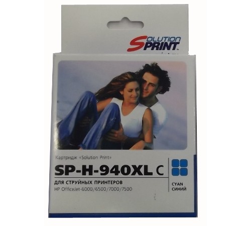 Картридж Sprint SP-H-940XL C (совместимый, голубой, 1400 стр.)