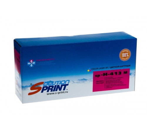 Лазерный картридж Sprint SP-H-CE413A M (совместимый, пурпурный, 2600 стр.)