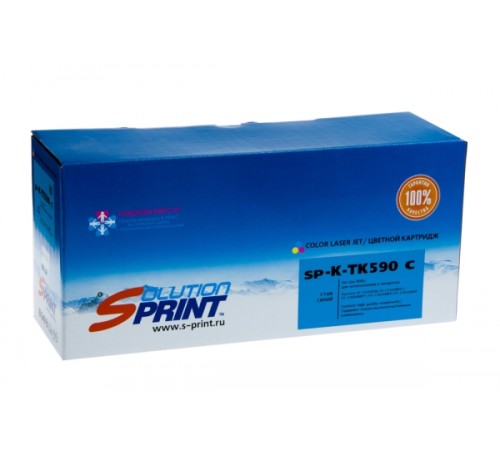 Лазерный картридж Sprint SP-K-TK590C (совместимый, голубой, 5000 стр.)