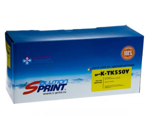 Лазерный картридж Sprint SP-K-TK550Y (совместимый, жёлтый, 6000 стр.)