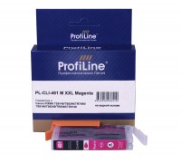 Струйный картридж ProfiLine PL-CLI-481M XXL для принтеров CANON PIXMA TS6140, TS6240, TR7540, TS8140, TS8240, TR8540 с чернилами, пурпурный