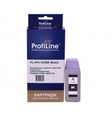 Струйный картридж ProfiLine PL-PFI-107BK для принтеров CANON IPF670, IPF680, IPF685, IPF770, IPF780, IPF785 с чернилами, чёрный