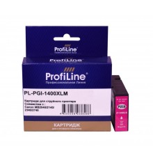 Струйный картридж ProfiLine PL-PGI-1400XLM для принтеров Canon MB2040, MB2140, MB2340, MB2740 с чернилами, пурпурный