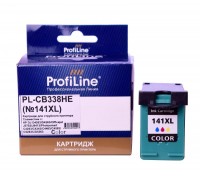 Струйный картридж ProfiLine PL-CB338HE №141XL для принтеров HP DJ D4263, D4363, Officejet J5783, J6413, Photosmart C4283, цветной, водный
