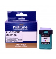Струйный картридж ProfiLine PL-CB338HE №141XL для принтеров HP DJ D4263, D4363, Officejet J5783, J6413, Photosmart C4283, цветной, водный