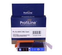 Струйный картридж ProfiLine PL-CLI-481C XXL для принтеров CANON PIXMA TS6140, TS6240, TR7540, TS8140, TS8240, TR8540 с чернилами, голубой