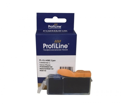 Струйный картридж ProfiLine PL-CLI-426C для принтеров Canon Pixma IP4840, MG5140, MG5240, MG6140, MG8140, голубой, водный