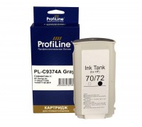 Струйный картридж ProfiLine PL-C9374A (№72) для HP DesignJet T790, T1120ps, T1200, T2300, T1100 MFP, серый