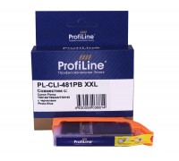 Струйный картридж ProfiLine PL-CLI-481PB XXL для принтеров Canon Pixma TS8140, TS8240, TS9140 с чернилами Photo, голубой