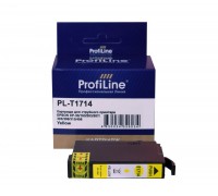 Струйный картридж ProfiLine PL-T1714 для принтеров EPSON Expression Home XP-33, XP-103, XP-203, XP-207, XP-303 с чернилами, жёлтый