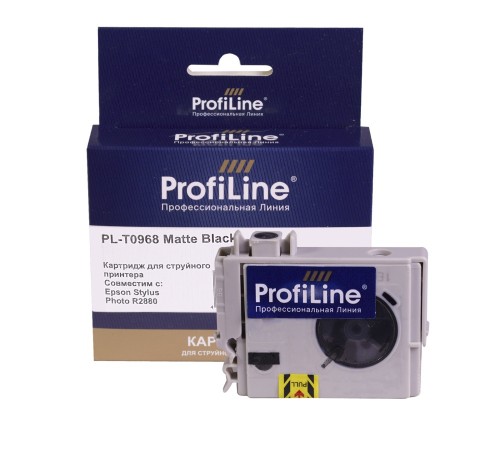 Струйный картридж ProfiLine  PL-T0968 для принтеров Epson Stylus Photo R2880 с чернилами, матовый, чёрный 11,4 мл