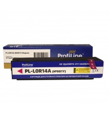 Струйный картридж ProfiLine PL-L0R14A для принтеров HP PageWide 556, 586 с чернилами на, пигментныйной основе, пурпурный, 183 мл