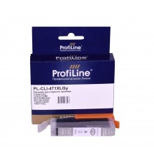 Струйный картридж ProfiLine PL-CLI-471 XLGY для принтеров CANON PIXMA MG5740, MG6840, MG7740, TS5040, TS6040, TS8040 с чернилами, серый