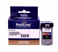 Струйный картридж ProfiLine PL-CL-51 для принтеров CANON PIXMA MP150, MP160, MP170, MP180, MP450, MP460, MX300 с чернилами, цветной