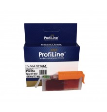 Струйный картридж ProfiLine PL-CLI-471 XLY для принтеров CANON PIXMA MG5740, MG6840, MG7740, TS5040, TS6040, TS8040 с чернилами, жёлтый