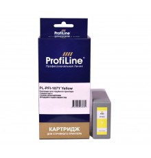 Струйный картридж ProfiLine PL-PFI-107Y для принтеров CANON IPF670, IPF680, IPF685, IPF770, IPF780, IPF785 с чернилами, жёлтый
