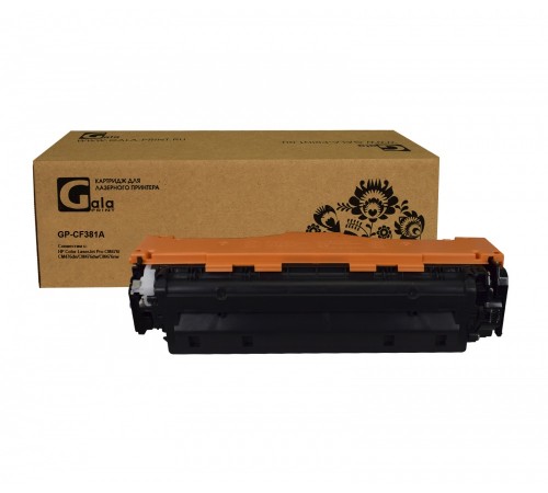 Лазерный картридж GalaPrint GP-CF381A-C для HP Color LaserJet Pro CM476, CM476dn, CM476dw, CM476nw (совместимый, голубой, 2700 стр.)