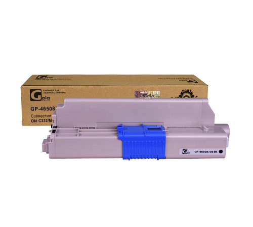 Лазерный картридж GalaPrint GP-46508736-BK для OKI C332, OKI MC363 (совместимый, чёрный, 3000 стр.)