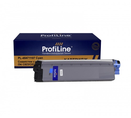 Лазерный картридж ProfiLine PL-46471107-C для OKI C823, OKI C833, OKI C843 (совместимый, голубой, 7000 стр.)
