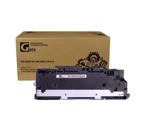 Лазерный картридж GalaPrint GP-Q2670A-BK для HP Color LaserJet 3500, 3550, 3500n, 3550n, 3700, 3700N (совместимый, чёрный, 6000 стр.)