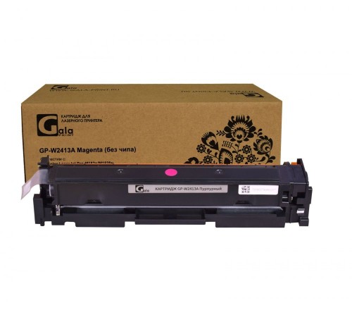 Лазерный картридж GalaPrint GP-W2413A-no-chip для HP CLJ M155, HP CLJ MFP M182, HP CLJ MFP M183, W2413A (совместимый, пурпурный, 850 стр.)