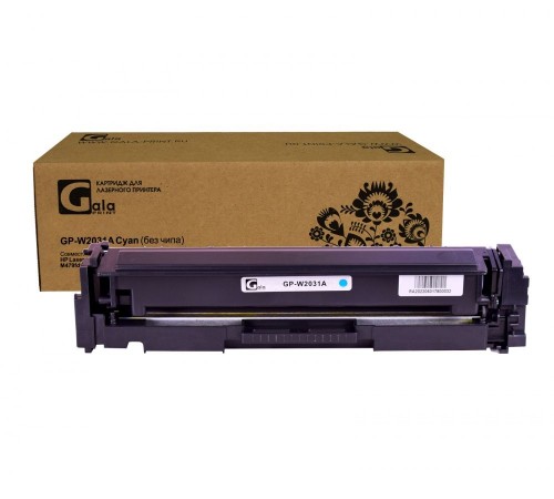 Лазерный картридж GalaPrint GP-W2031A-C-no-chip для HP CLJ Pro M454, HP CLJ Pro M479, W2031A (совместимый, голубой, 2100 стр.)