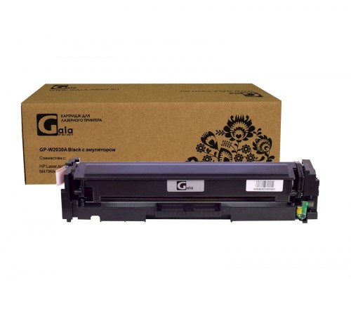 Лазерный картридж GalaPrint GP-W2030A-BK-emu для HP LaserJet Pro M454dn, M454dw, M479fdw, M479fnw, M479dw (совместимый, чёрный, 2400 стр.)