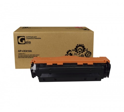 Лазерный картридж GalaPrint GP-CE410A-BK для HP CLJ M351a, HP CLJ MFP M375nw, HP CLJ M451dn (совместимый, чёрный, 2200 стр.)