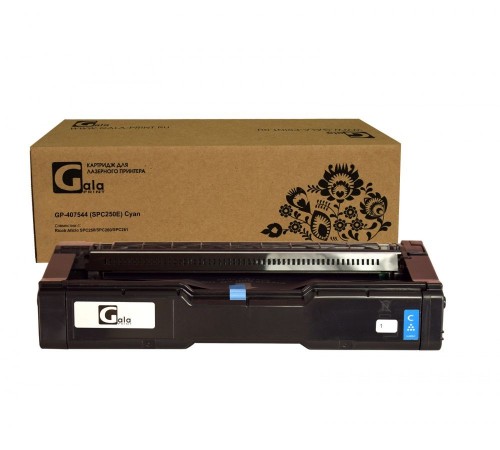 Лазерный картридж GalaPrint GP-407544-C для Ricoh Aficio SP C250, Ricoh Aficio SP C260, Ricoh Aficio SP C261 (совместимый, голубой, 1600 стр.)