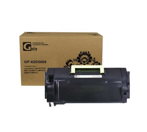 Лазерный картридж GalaPrint GP-62D5000 для Lexmark LaserPrinter MX710, MX711, MX810, MX811, MX812 (совместимый, чёрный, 6000 стр.)