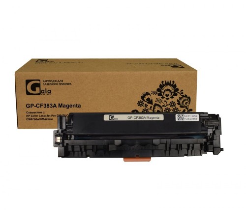Лазерный картридж GalaPrint GP-CF383A-M для HP Color LaserJet Pro CM476, CM476dn, CM476dw, CM476nw (совместимый, пурпурный, 2700 стр.)