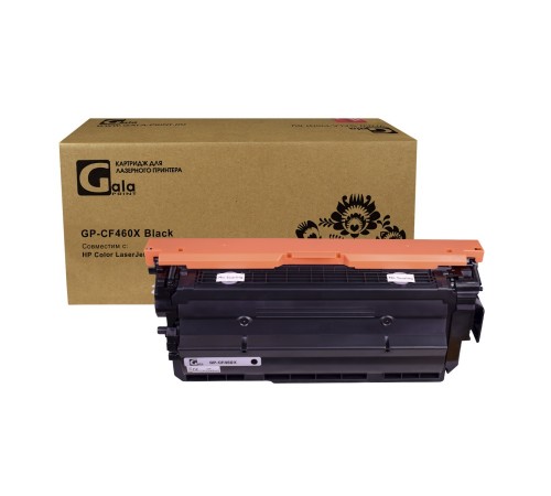 Тонер-картридж GalaPrint GP-CF460X для принтеров HP Color LaserJet M652, M653 (совместимый, чёрный, 27000 стр.)