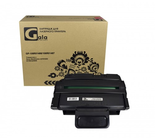 Лазерный картридж GalaPrint GP-106R01486, 106R01487 для Rank Xerox WC 3210, 3210N, 3220DN (совместимый, чёрный, 4100 стр.)