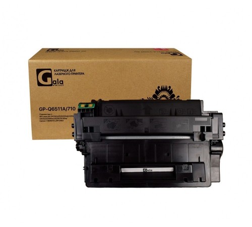 Лазерный картридж GalaPrint GP-Q6511A, 710 для Canon LBP3460, HP LJ 2410, HP LJ 2410n, HP LJ 2420, HP LJ 2420 (совместимый, чёрный, 6000 стр.)