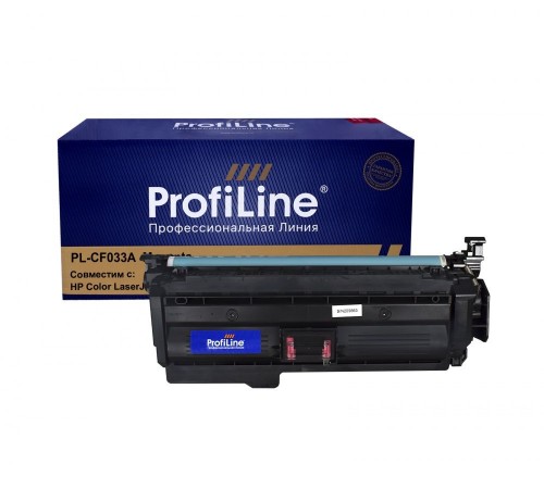 Лазерный картридж ProfiLine PL-CF033A-M для HP CLJ Enterprise CM4540, HP CLJ Enterprise CM4540fskm (совместимый, пурпурный, 12500 стр.)