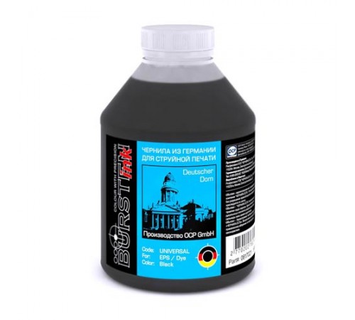 Чернила универсальные для картриджей EPSON (500мл, black,Dye) Bursten Ink