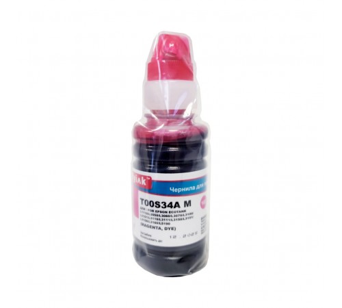 Чернила для epson ecotank (t00s34a) l1110/l3050/l3150/l5190 (70мл,magenta,dye) myink