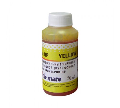 Чернила универсальные для HP (70мл, yellow, Dye) HIMB-UY Ink-Mate