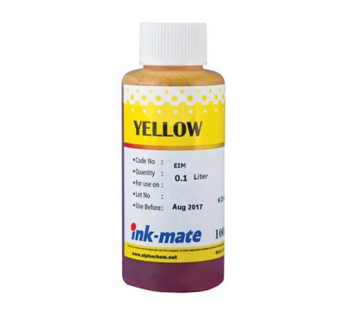 Чернила для epson (t0824/t0814/t0804) st photo r270/390/rx590/t50/p50 (100мл, yellow, dye) eim-290y  ink-mate