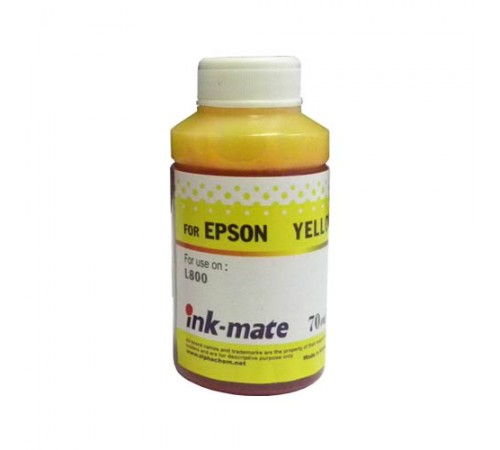 Чернила для epson (t6734/t1704) l800/ expression home xp-103/203/406 (70мл, yellow, dye) eim-801y  ink-mate