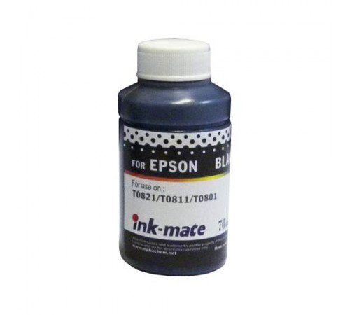 Чернила для epson (t0821 /t0811/t0801) st photo r270/390/rx590/t50/p50 (70мл, black, dye) eim-290a  ink-mate