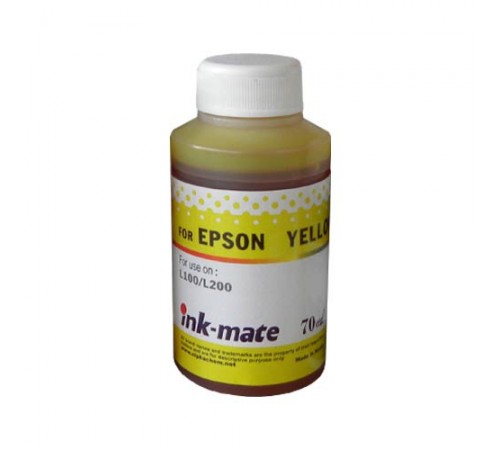 Чернила для epson (t6644) l100/ l200 (70мл, yellow, dye) eim-200y ink-mate