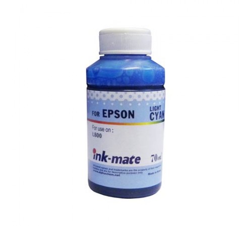 Чернила для epson (t6735) l800 (70мл, light cyan, dye) eim-801lc ink-mate