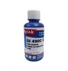 Чернила для CANON (GI-490C) PIXMA G1400/2400/3400 (100мл,cyan,Dye) MyInk