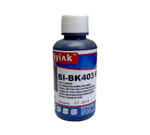 Чернила для CANON PG-40Bk/PG-50Bk/PGI-5Bk (100мл,black,Pigment) BI-BK403 EverBrite™ MyInk