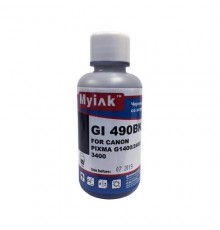 Чернила для CANON (GI-490BK) PIXMA G1400/2400/3400 (100мл,black,Pigment) MyInk