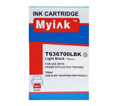 Картридж для (T6367) EPSON St Pro 7900/9900 серый (700ml, Pigment) MyInk