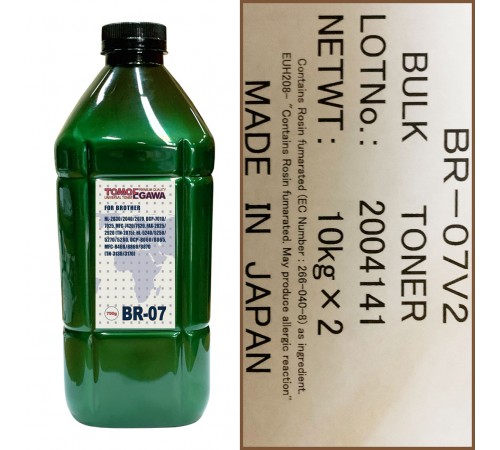 Тонер для brother универсал тип br-07 (фл,750,tomoegawa) green atm
