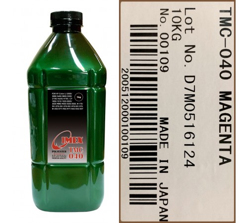 Тонер для hp color универсал тип tmc 040 (фл,1кг,кр,polyester,imex) green atm