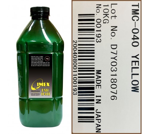Тонер для hp color универсал тип tmc 040 (фл,1кг,желт,polyester,imex) green atm